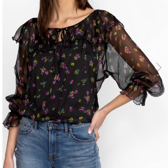 Johnny Was silk Blouse NEW - Picture 1 of 10